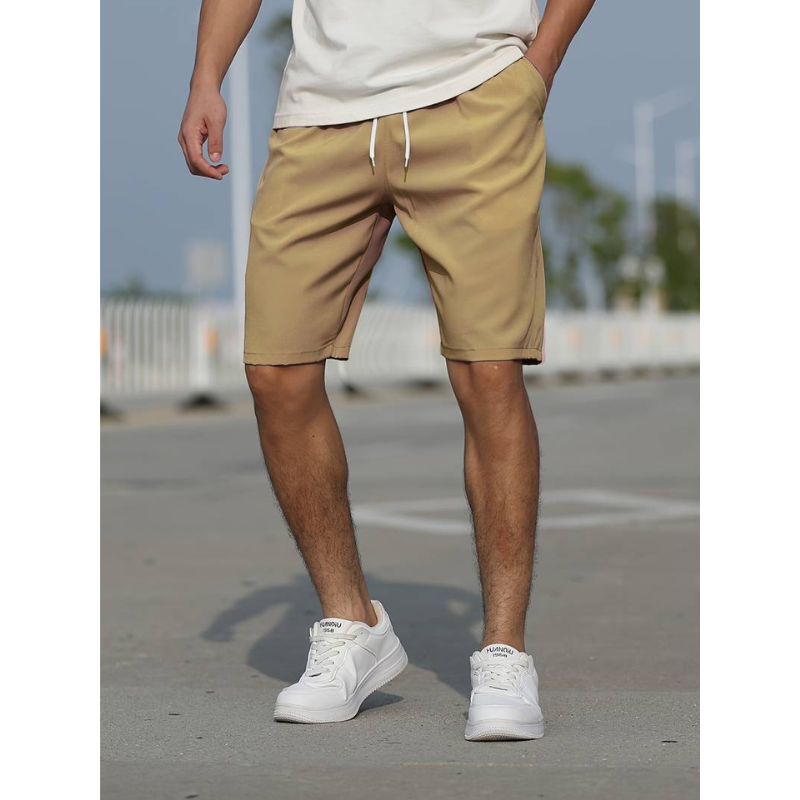 Men's Casual Drawstring Shorts | Summer Gray-5