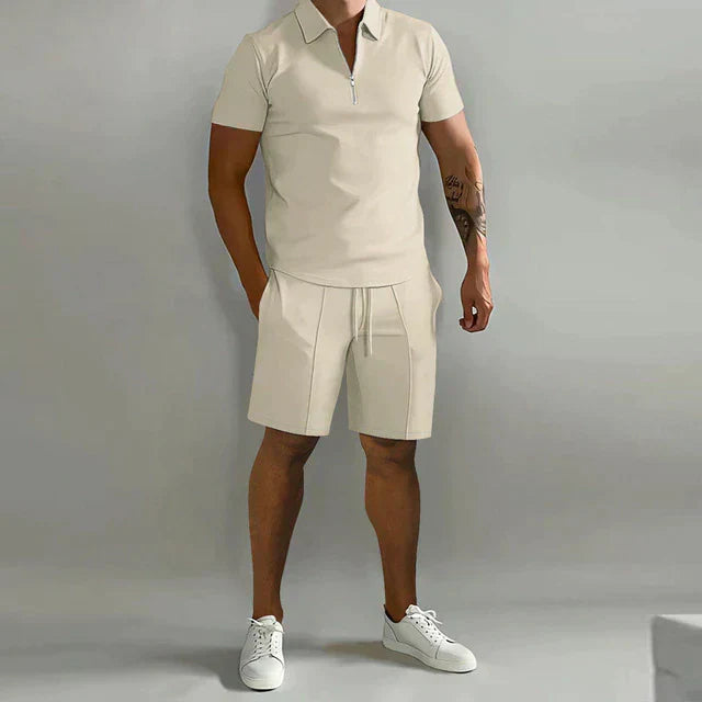Men's Polo Shorts Set | Casual Two-Piece-6