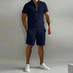 Men's Summer Polo Shorts Set | Casual-8