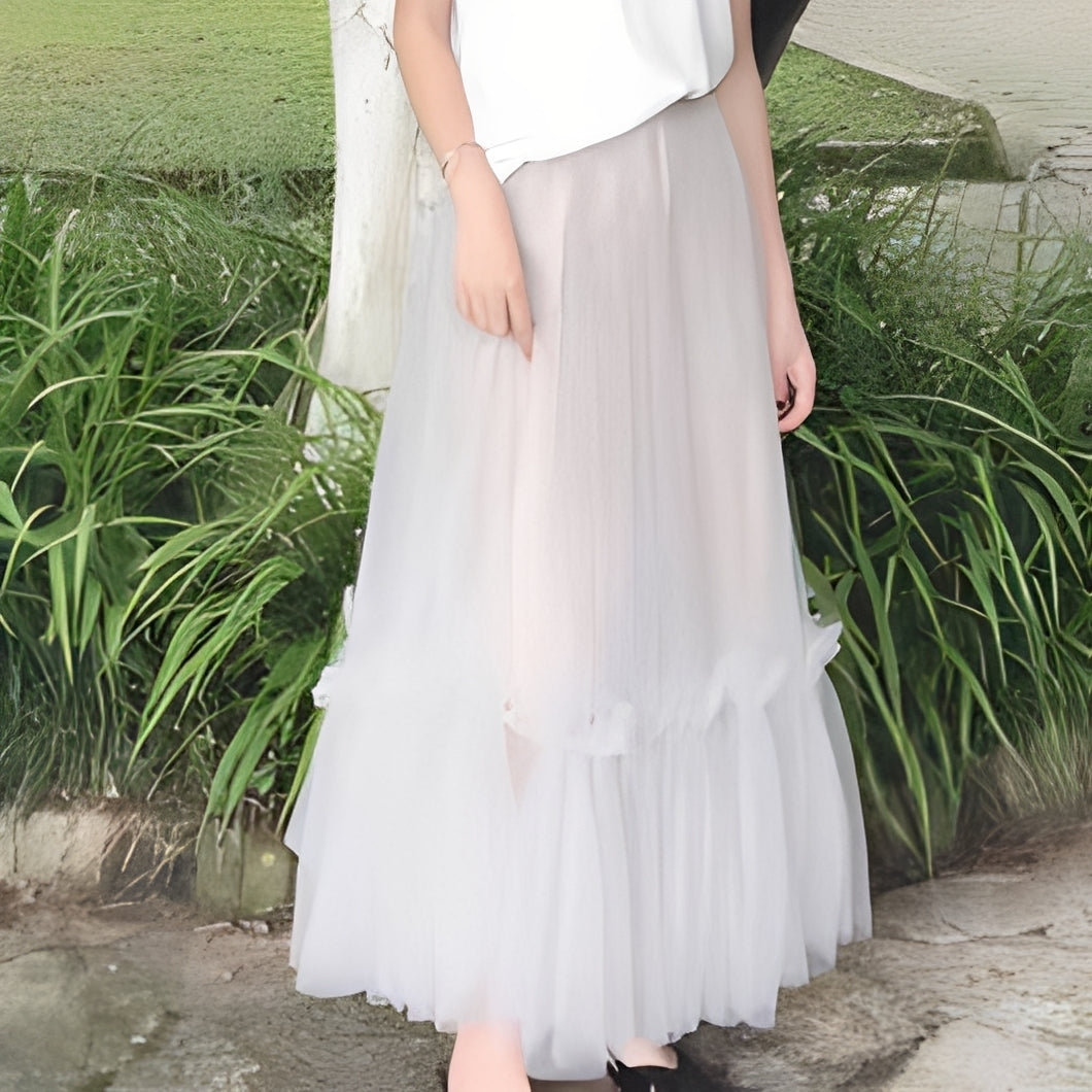 Women's Maxi Skirt | Wedding Guest Ruffle-5