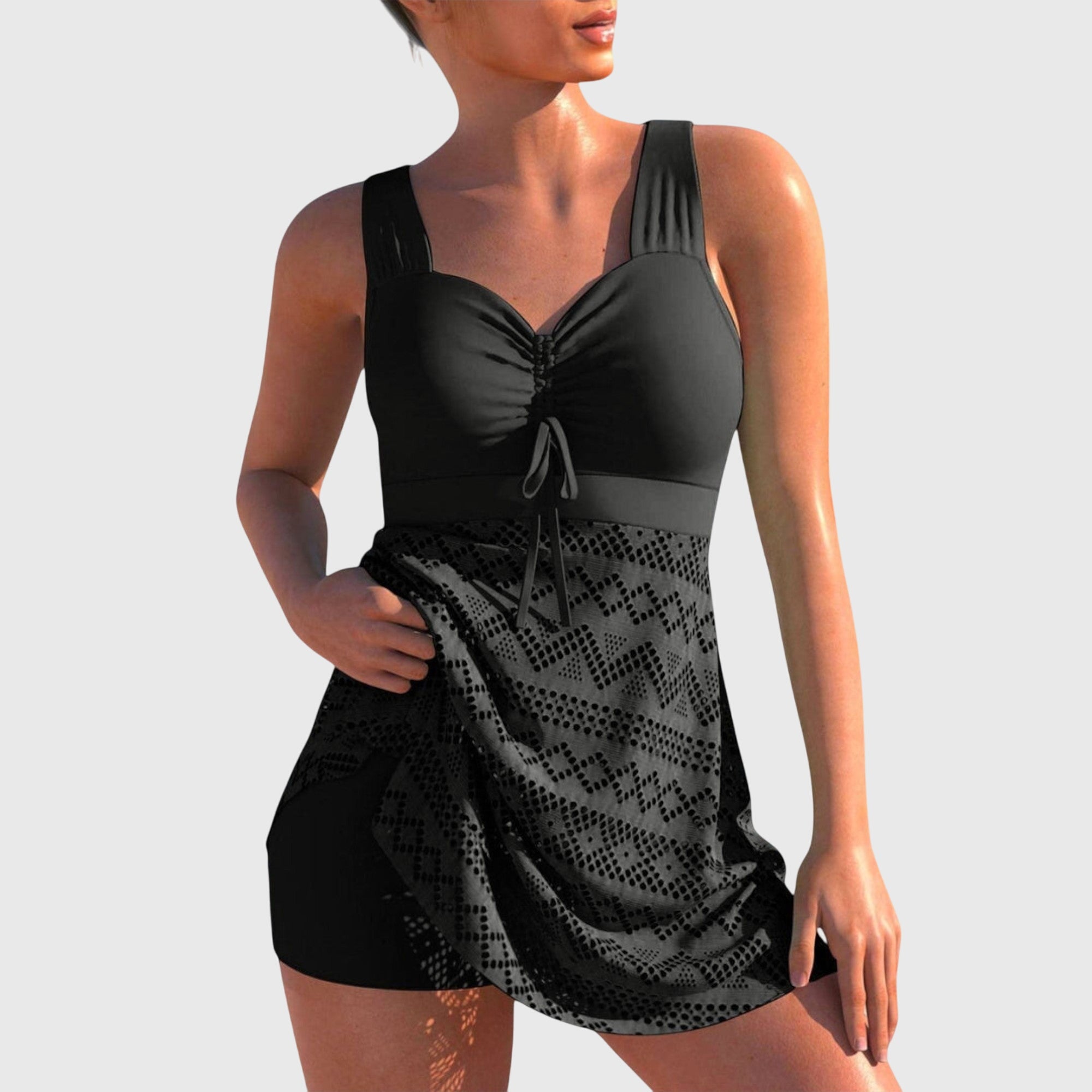 Women's Summer Mini Bikini Set | Skirt Cover-Up-7