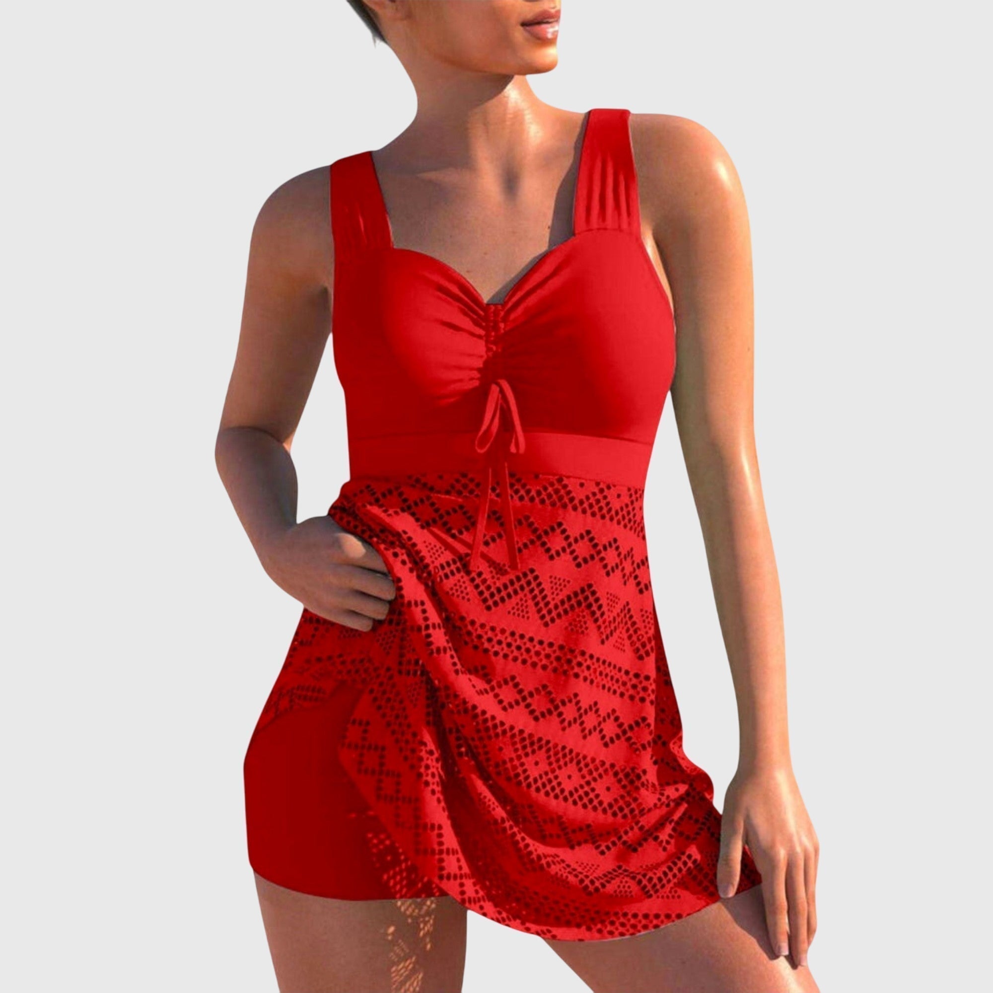 Women's Summer Mini Bikini Set | Skirt Cover-Up-5