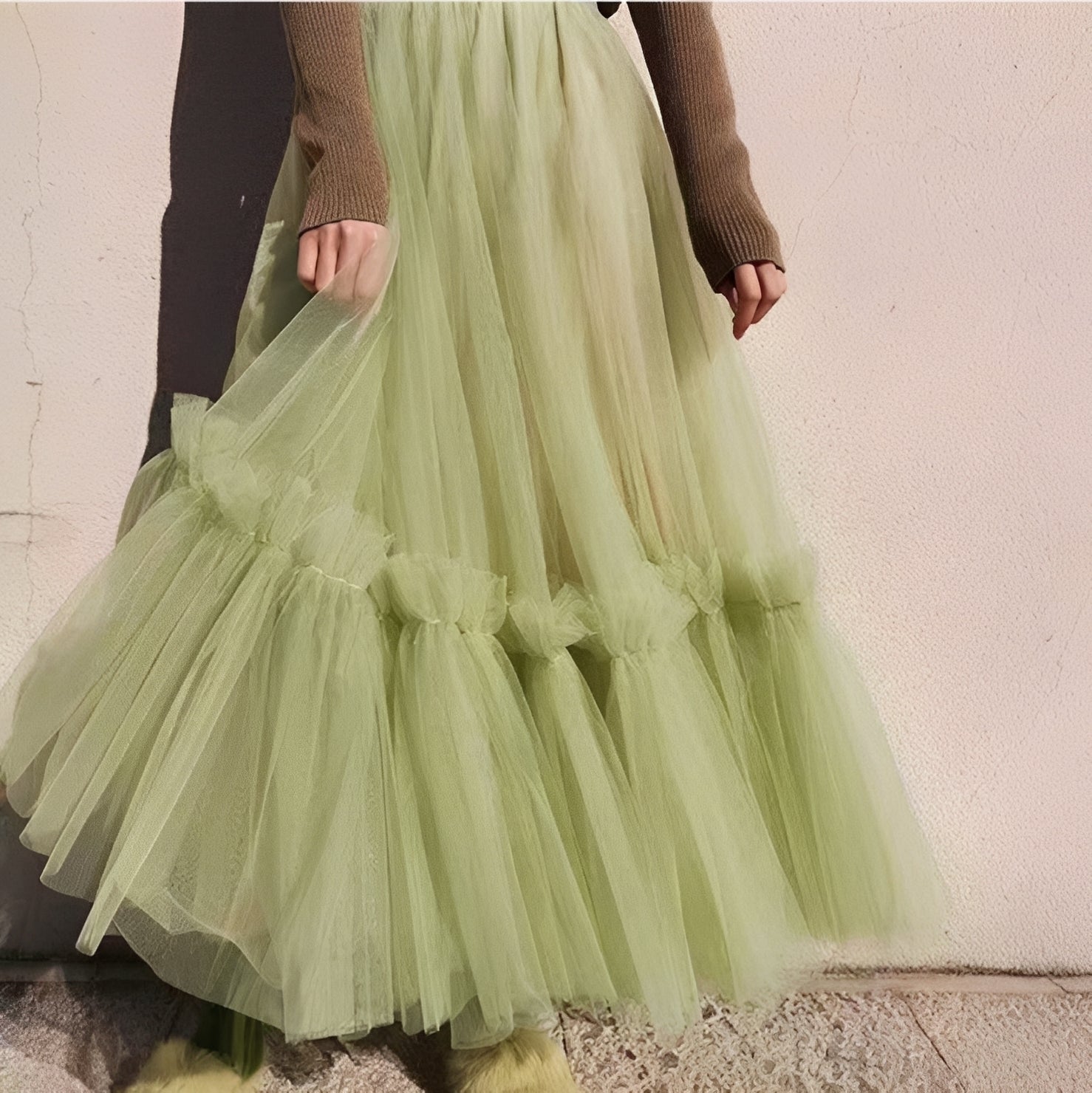 Women's Maxi Skirt | Wedding Guest Ruffle-7