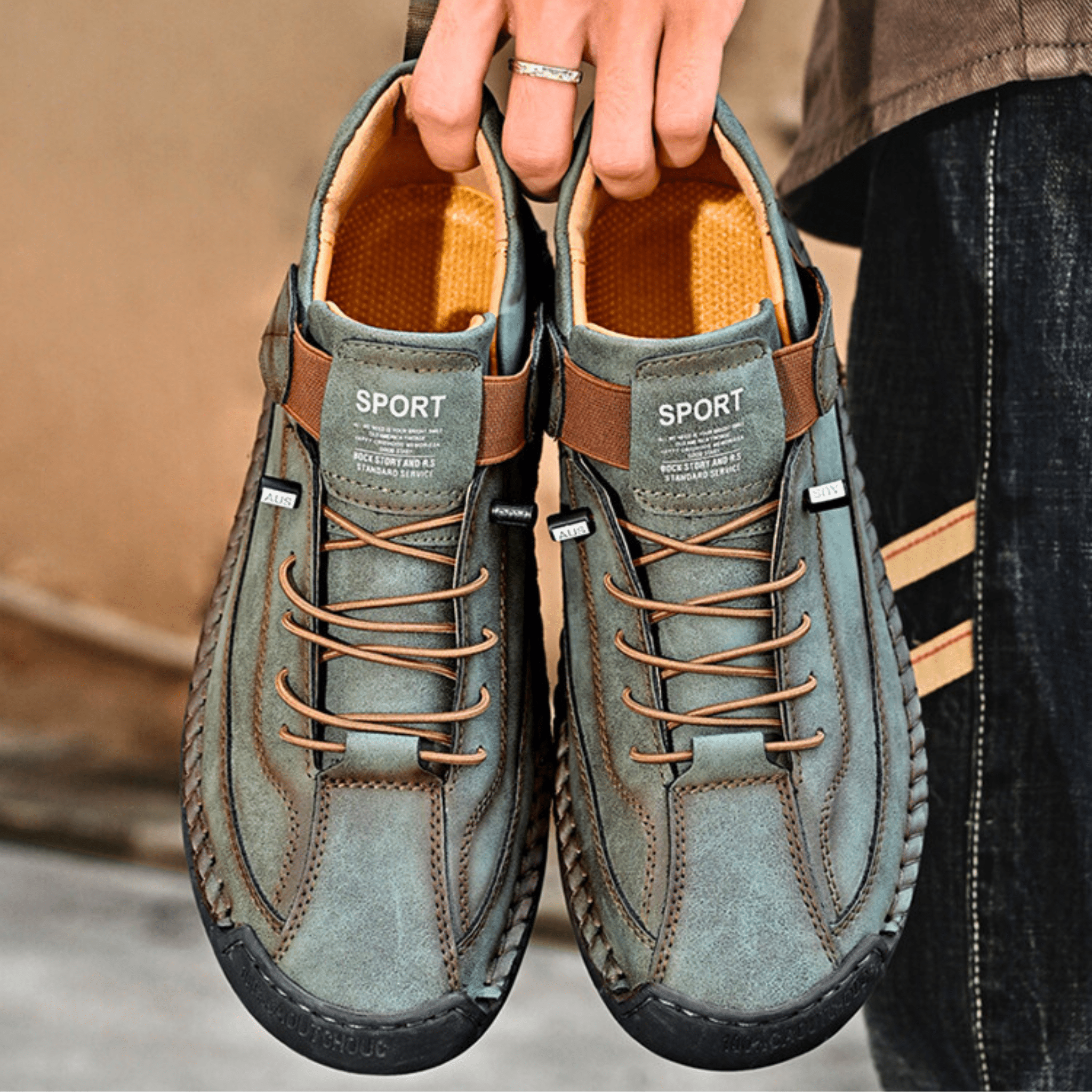 Men's Casual Oxford Shoes | Lace-Up Sneaker-23