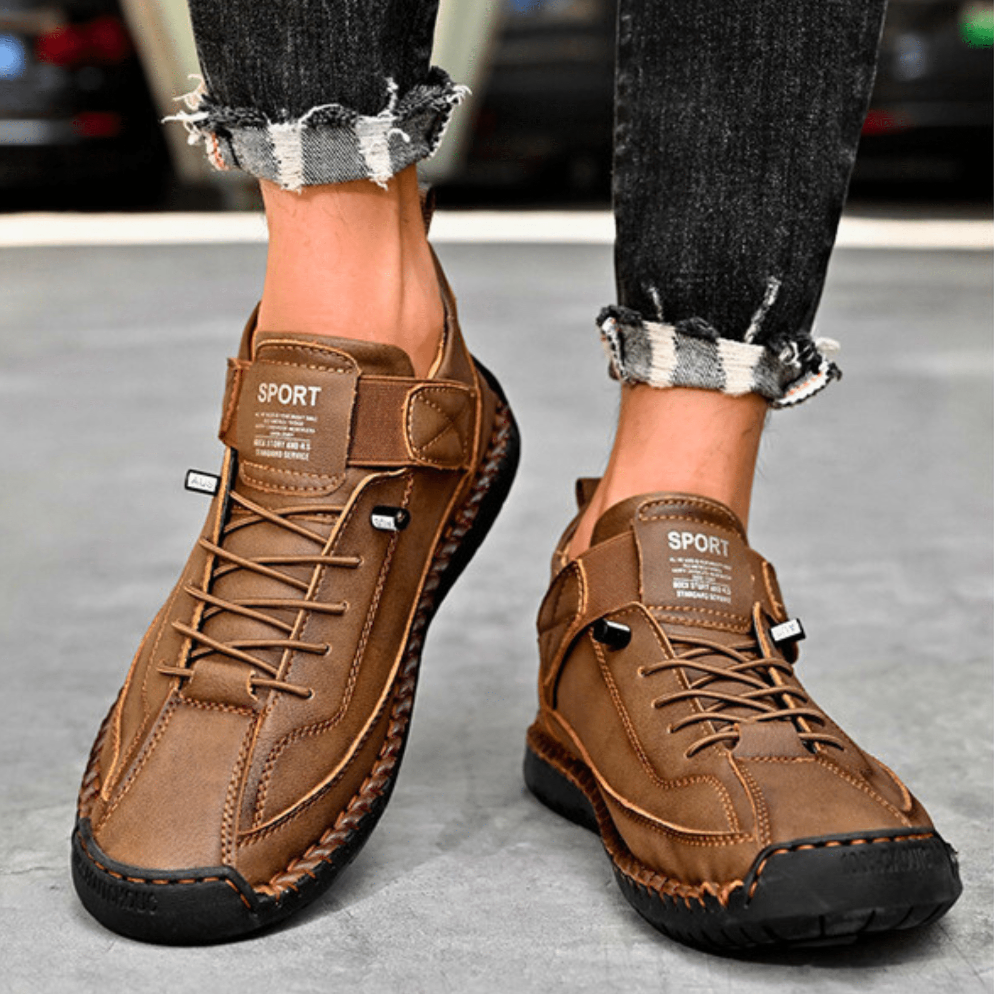 Men's Casual Oxford Shoes | Lace-Up Sneaker-19