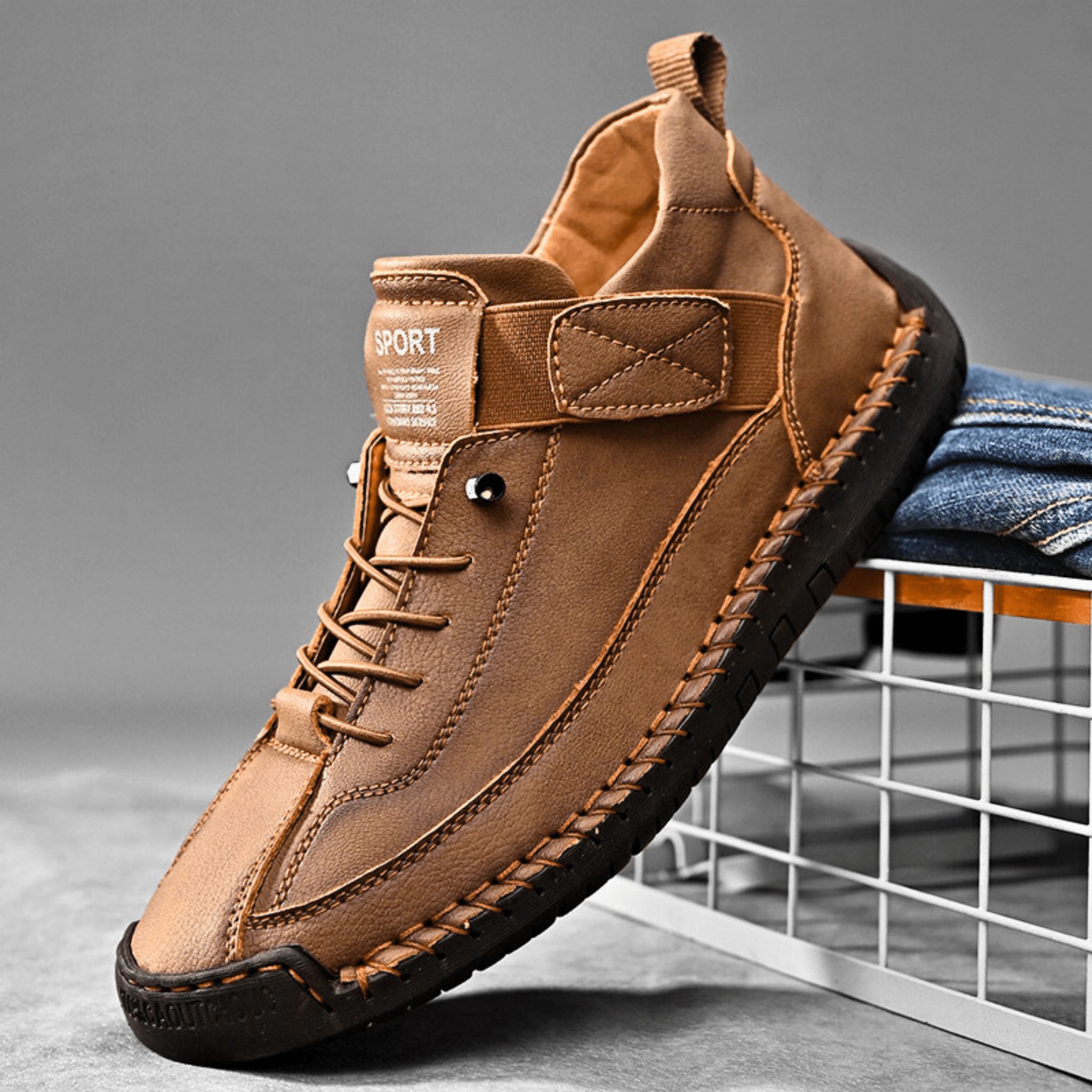Men's Casual Oxford Shoes | Lace-Up Sneaker-4