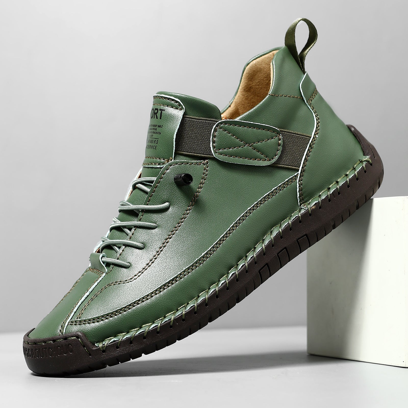Women's Casual Sneakers | White Lace-Up-10