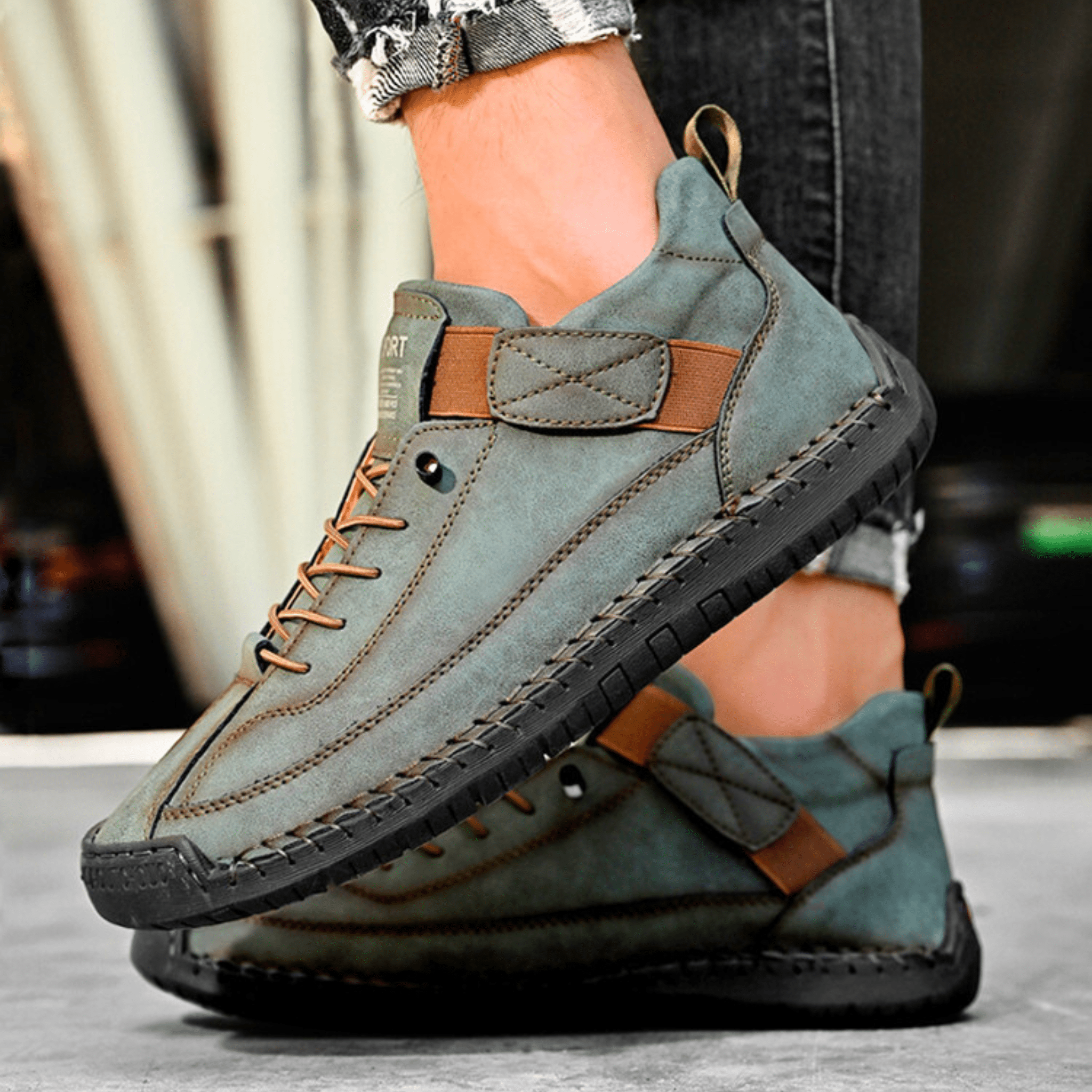 Men's Casual Oxford Shoes | Lace-Up Sneaker-24