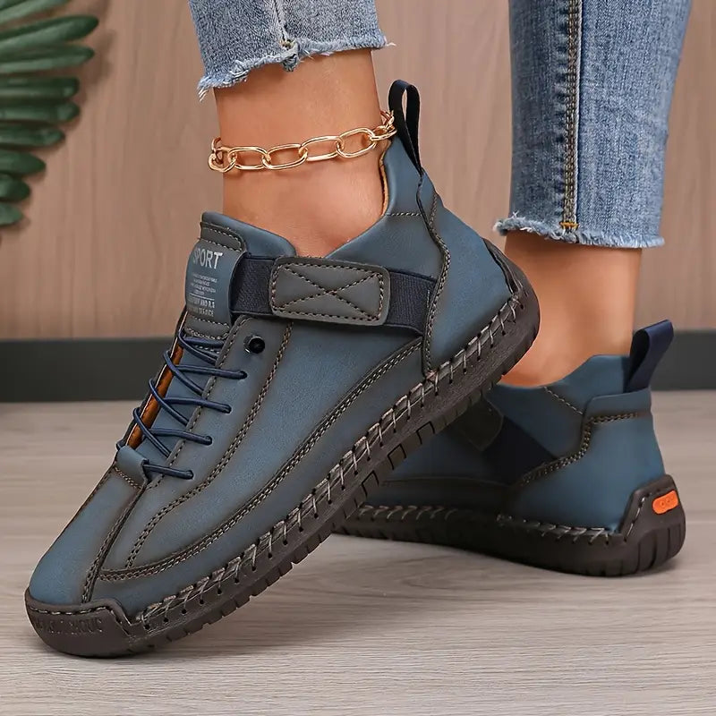 Women's Casual Sneakers | White Lace-Up-6