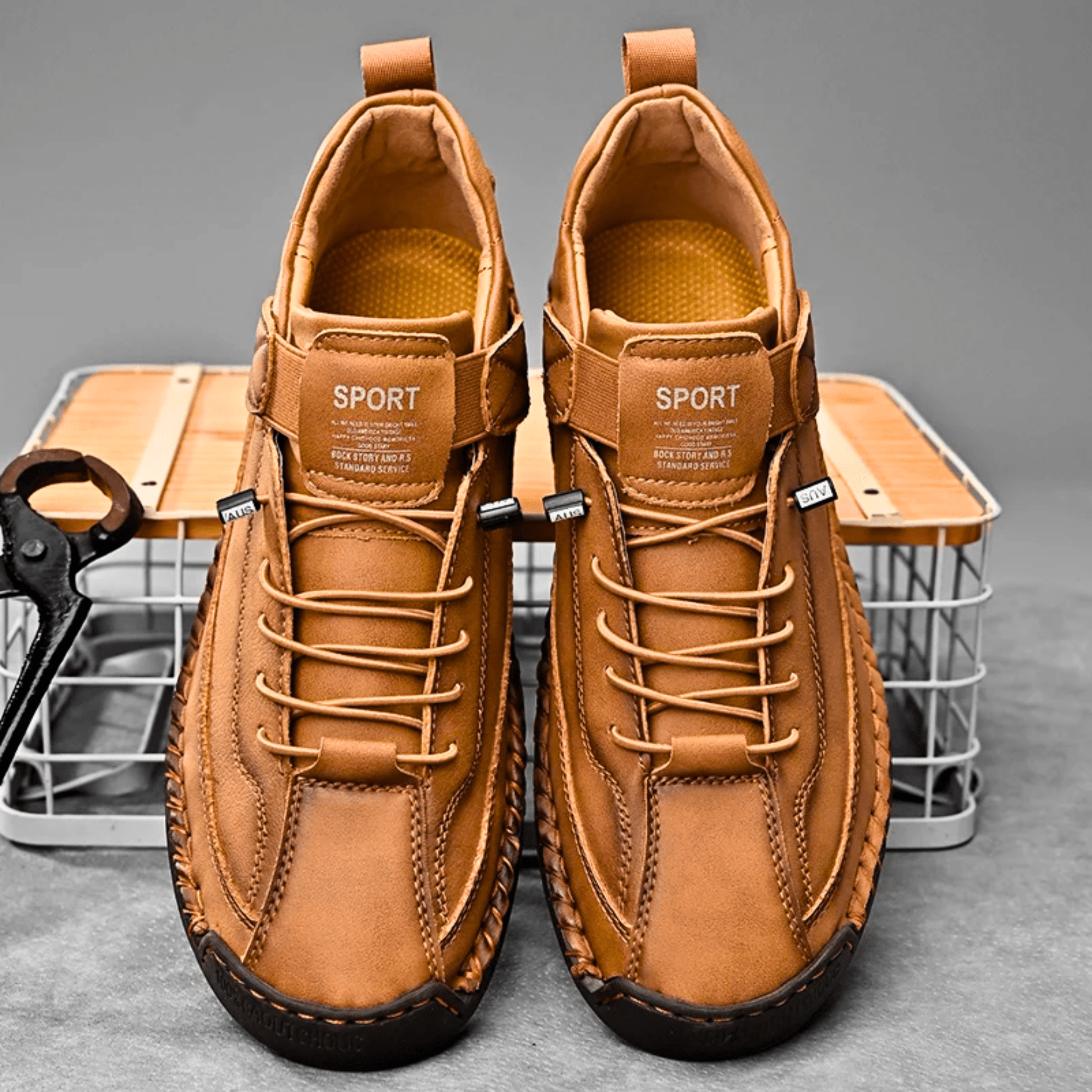 Men's Casual Oxford Shoes | Lace-Up Sneaker-2