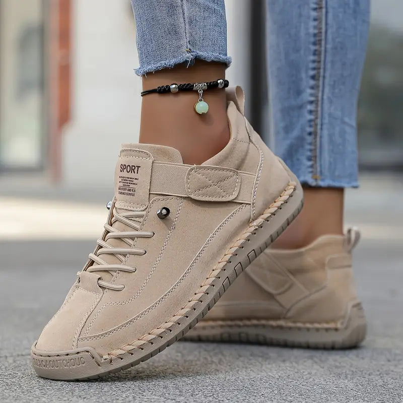 Women's Casual Sneakers | White Lace-Up-2