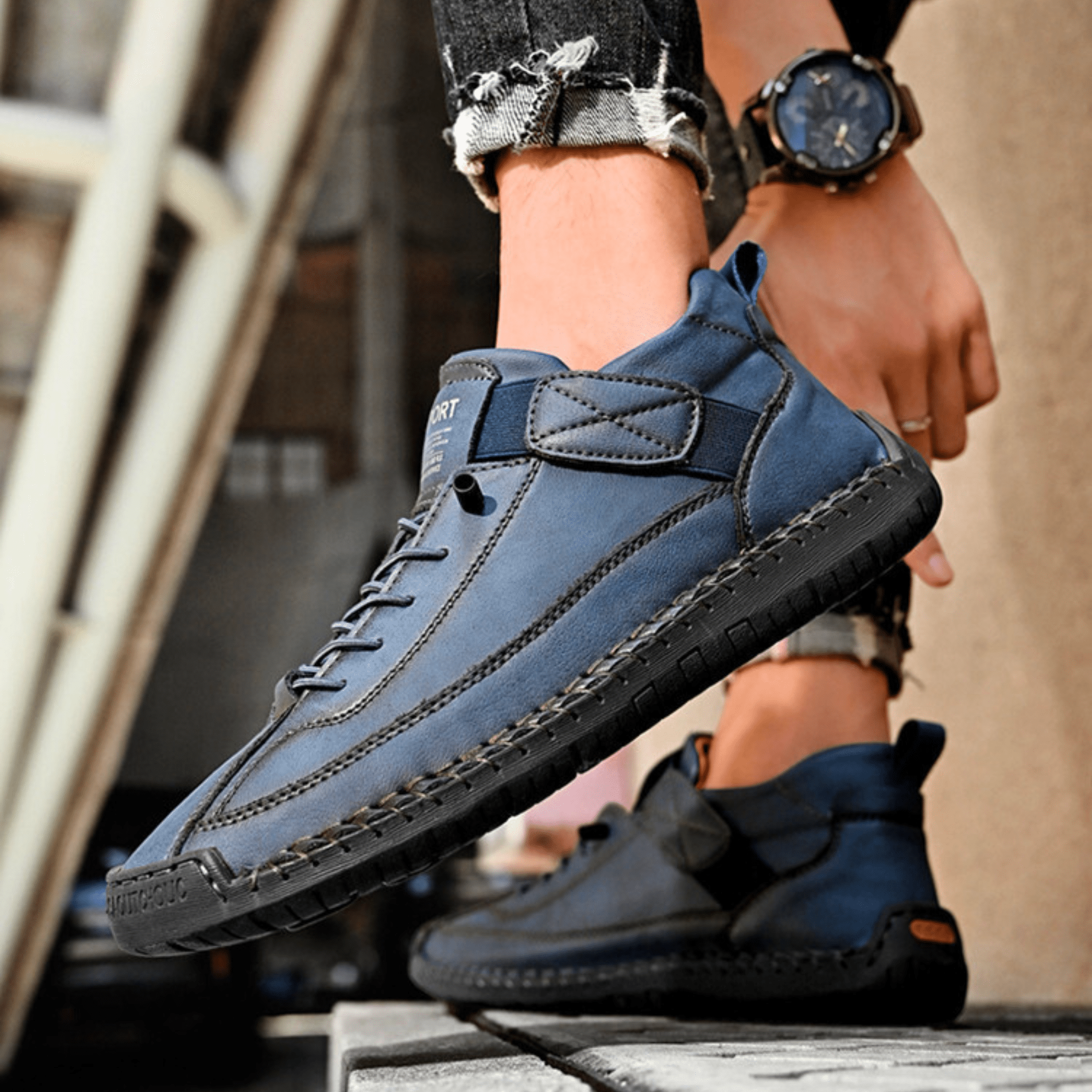 Men's Casual Oxford Shoes | Lace-Up Sneaker-25