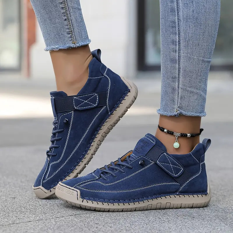 Women's Casual Sneakers | White Lace-Up-4