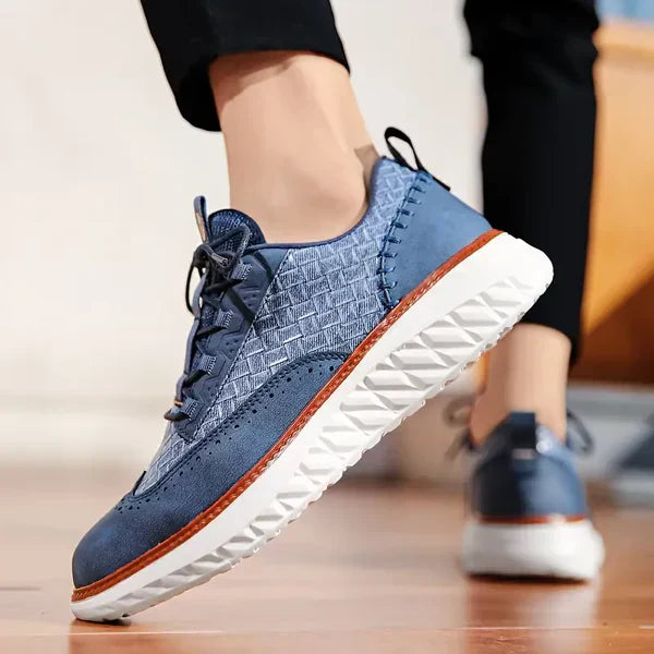 Men's Lace Up Platform Sneakers | Walking Casual-5