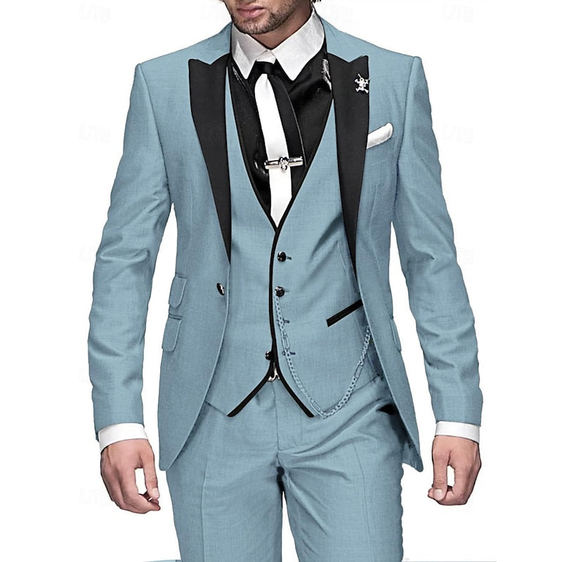 Men's Formal Three Piece Suit | Notched Lapel-7