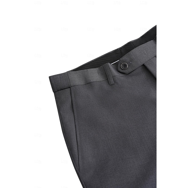 Men's Gray Suit | Wedding Formal Two Piece-17