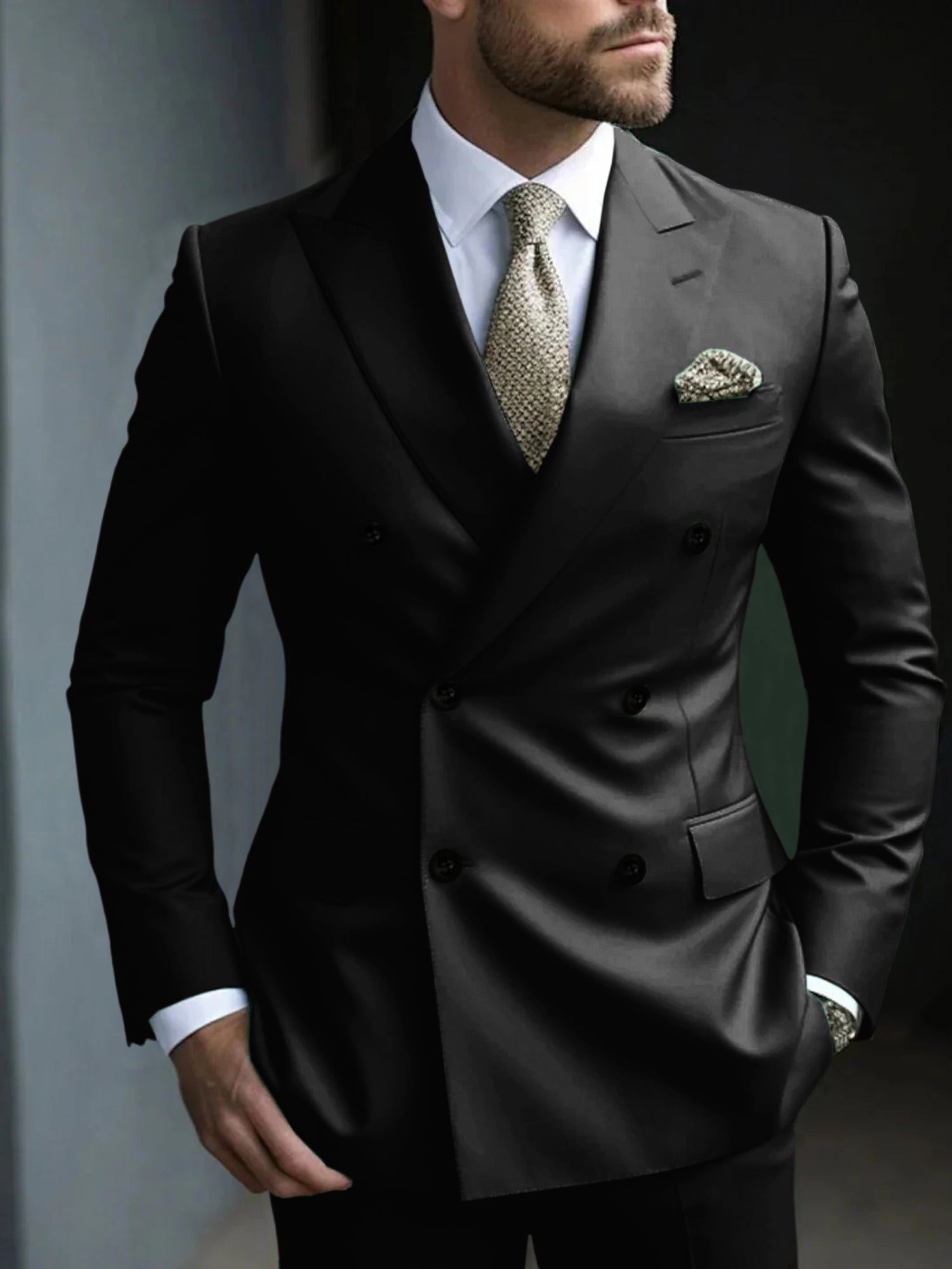 Men's Double Breasted Suit | Formal Party-3