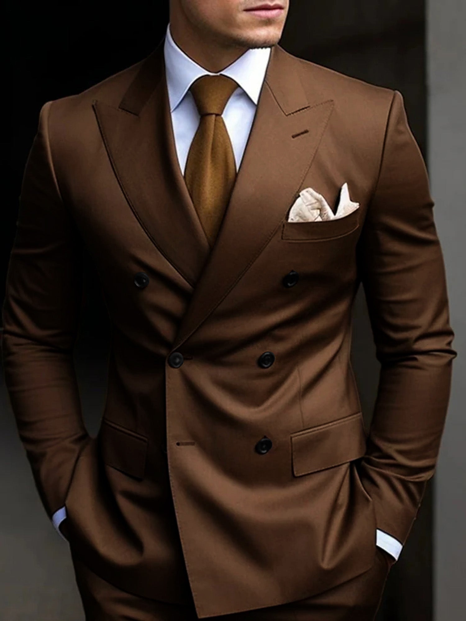 Men's Wedding Guest Double Breasted Suit | Formal-1