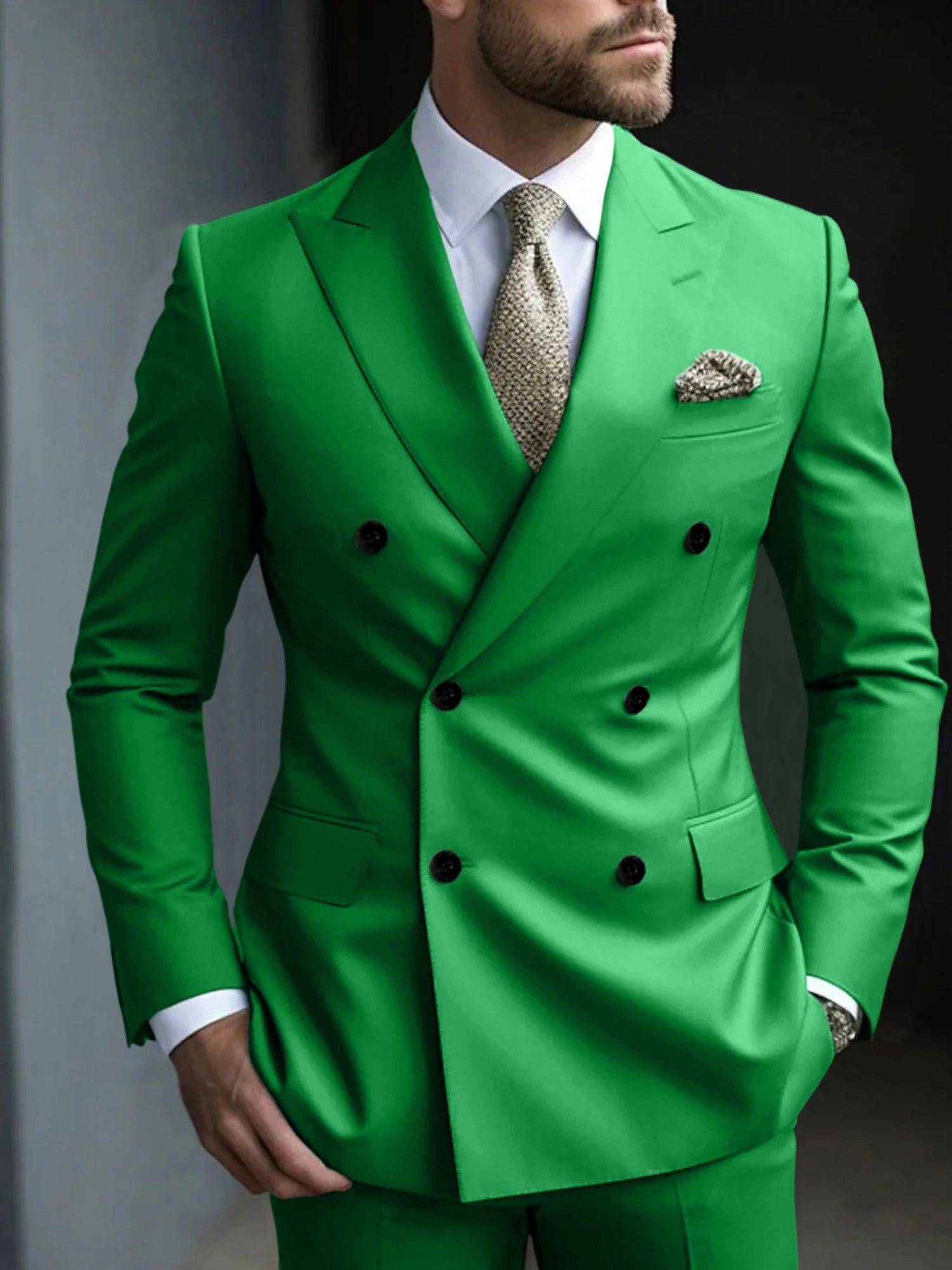 Men's Double Breasted Suit | Formal Party-10