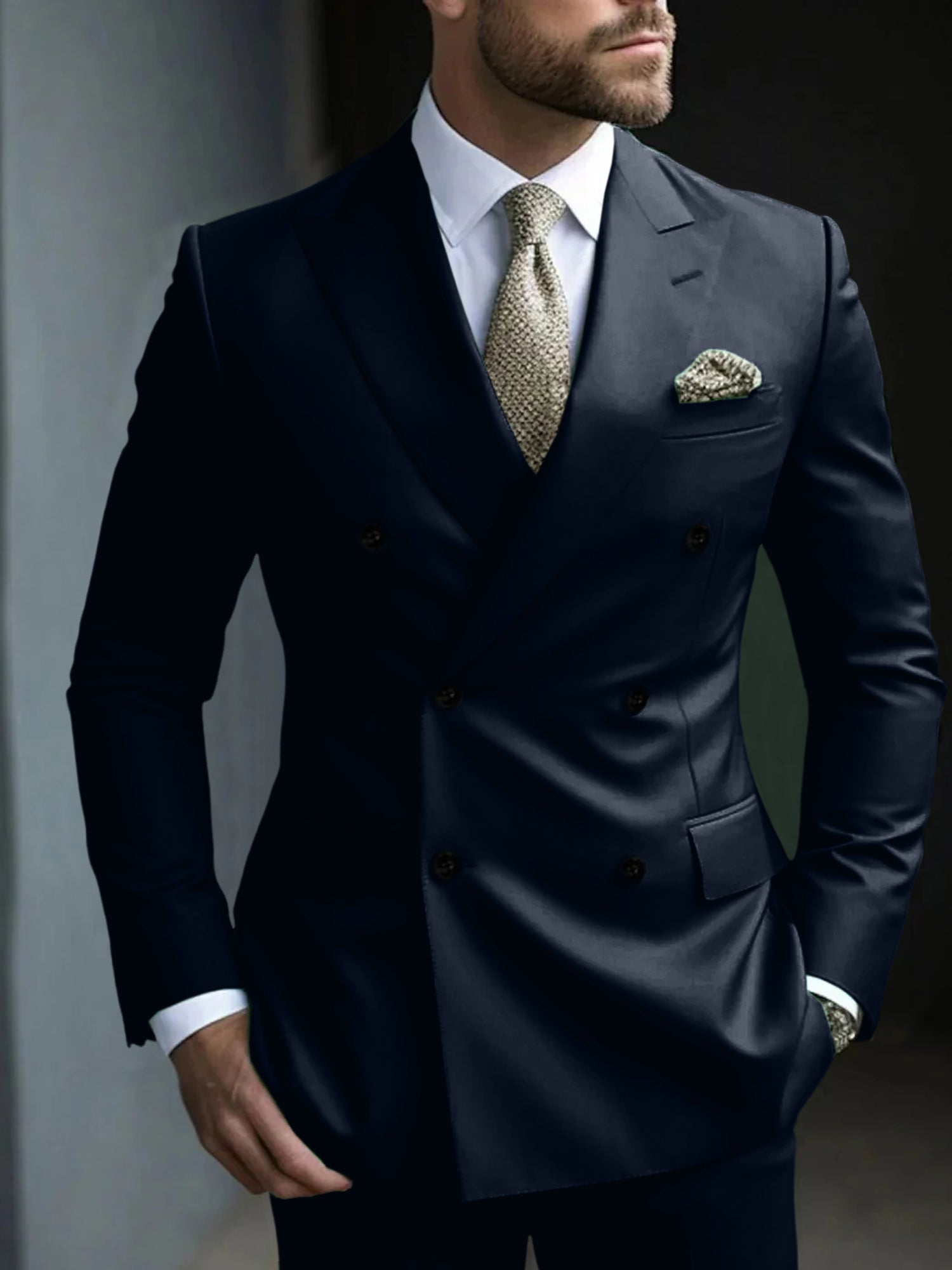 Men's Double Breasted Suit | Formal Party-7