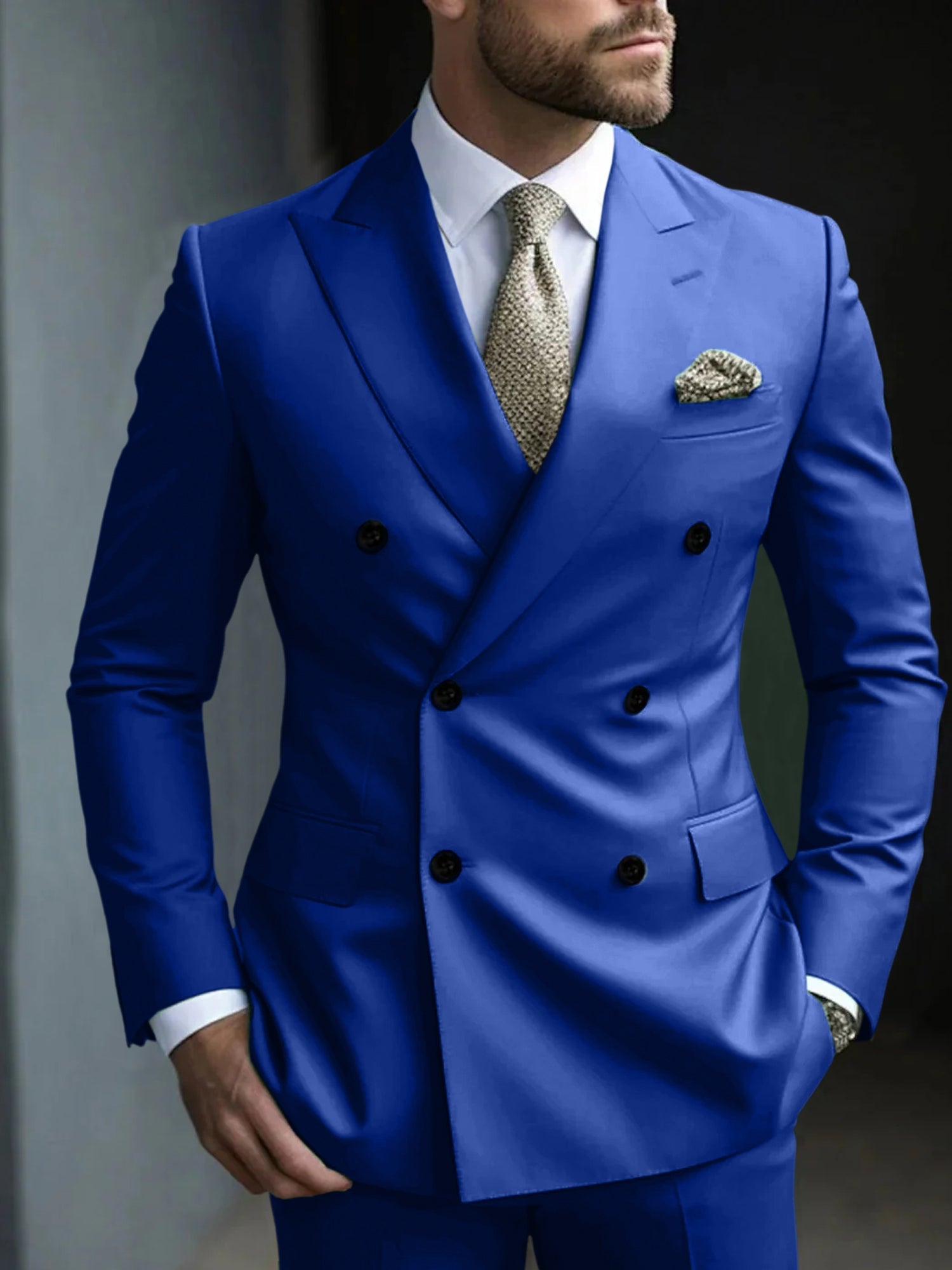 Men's Double Breasted Suit | Formal Party-15
