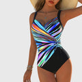 Women's Striped Swimsuit | Summer Beach Wrap-1