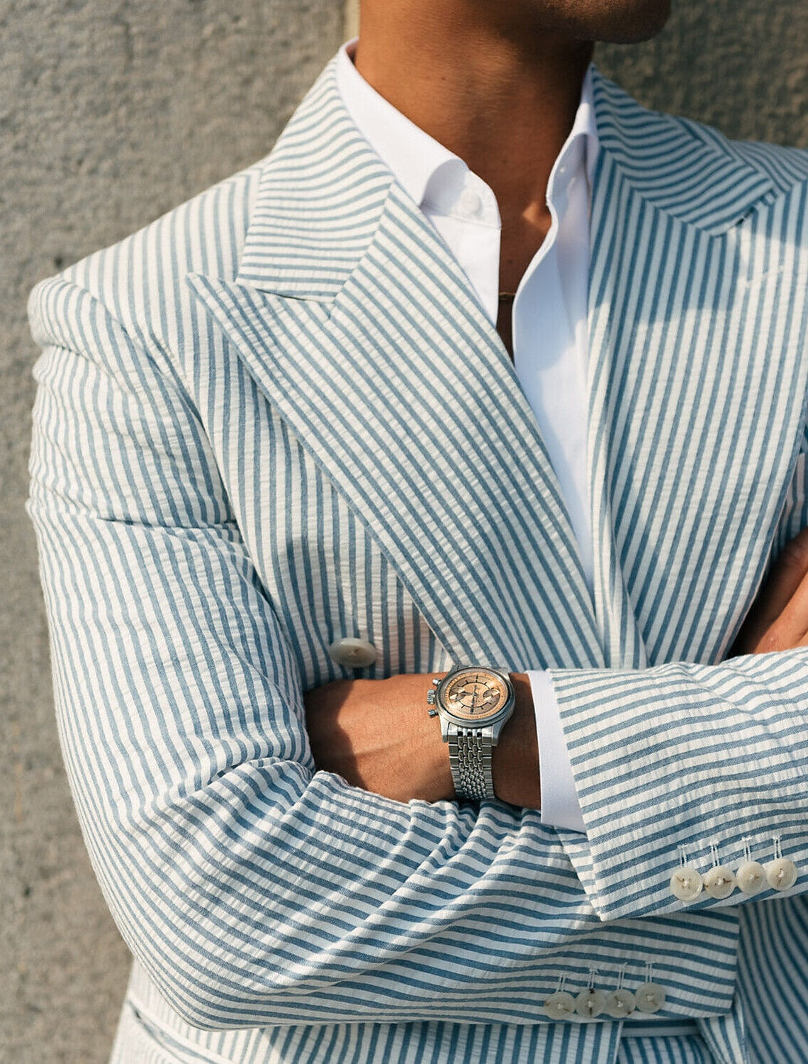 Men's Striped Suit | Wedding Guest Formal-5