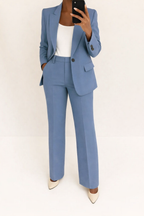 Women's Suit Set | Single-Breasted Blazer & Pants-1