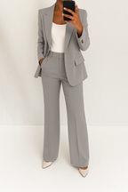 Women's Suit Set | Single-Breasted Blazer & Pants-2