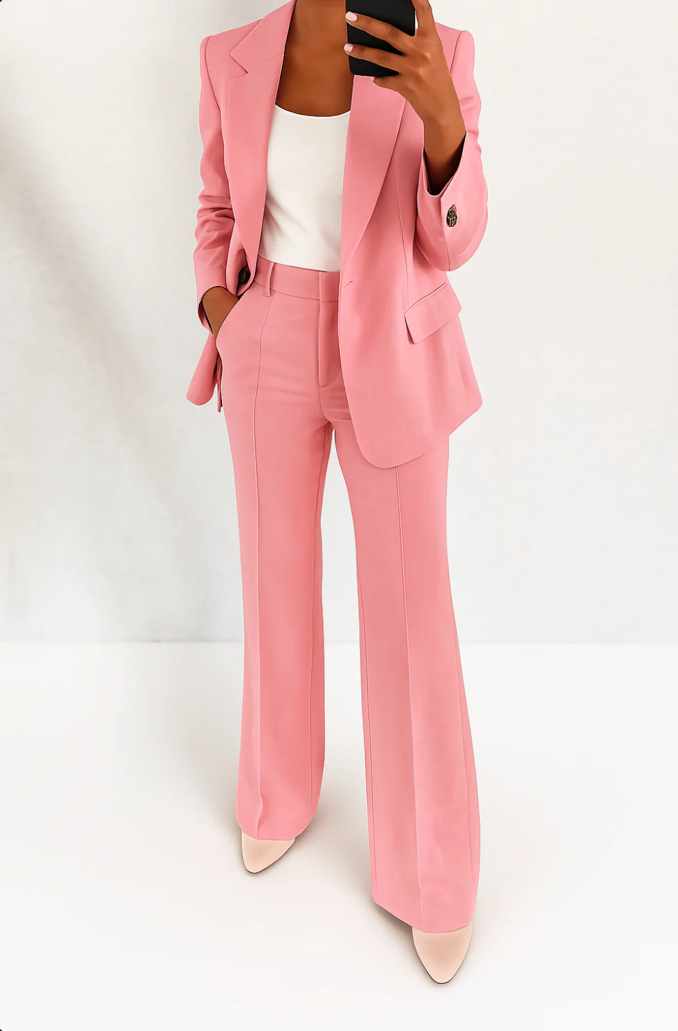 Women's Suit Set | Single-Breasted Blazer & Pants-5
