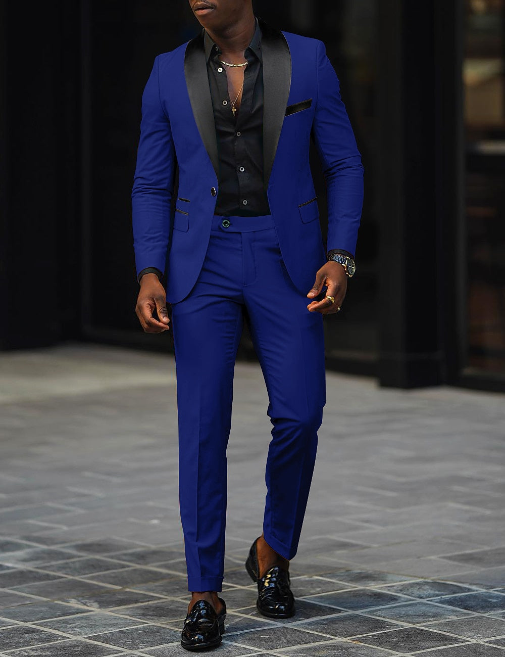 Men's Gray Suit | Wedding Formal Two Piece-28