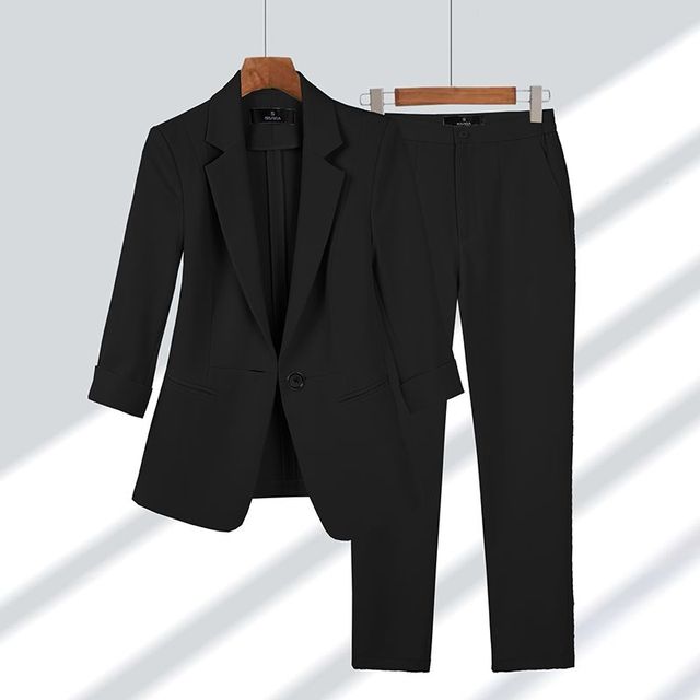 Women's Elegant Suit Set | Blazer & Pants-4