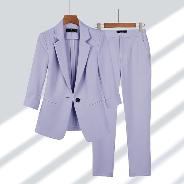 Women's Elegant Suit Set | Blazer & Pants-8