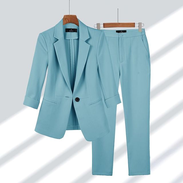Women's Elegant Suit Set | Blazer & Pants-6