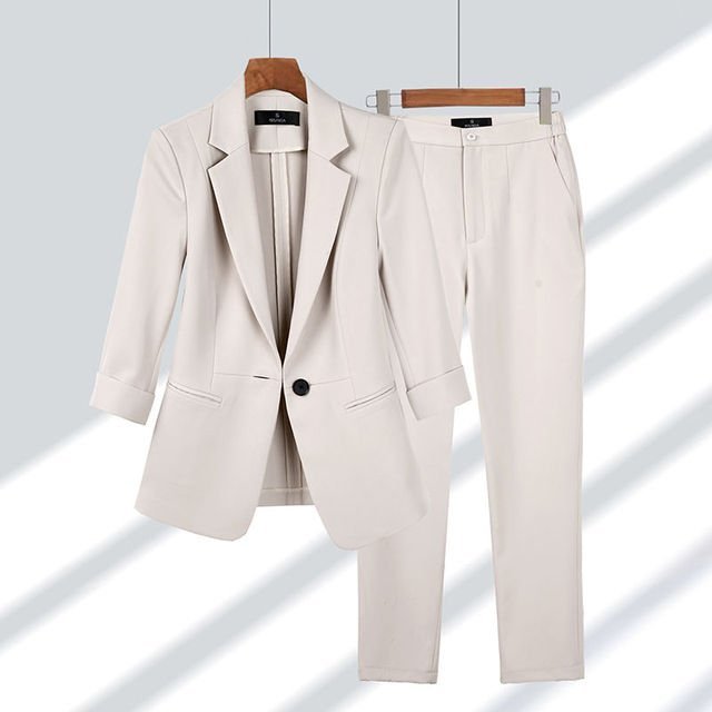 Women's Elegant Suit Set | Blazer & Pants-2