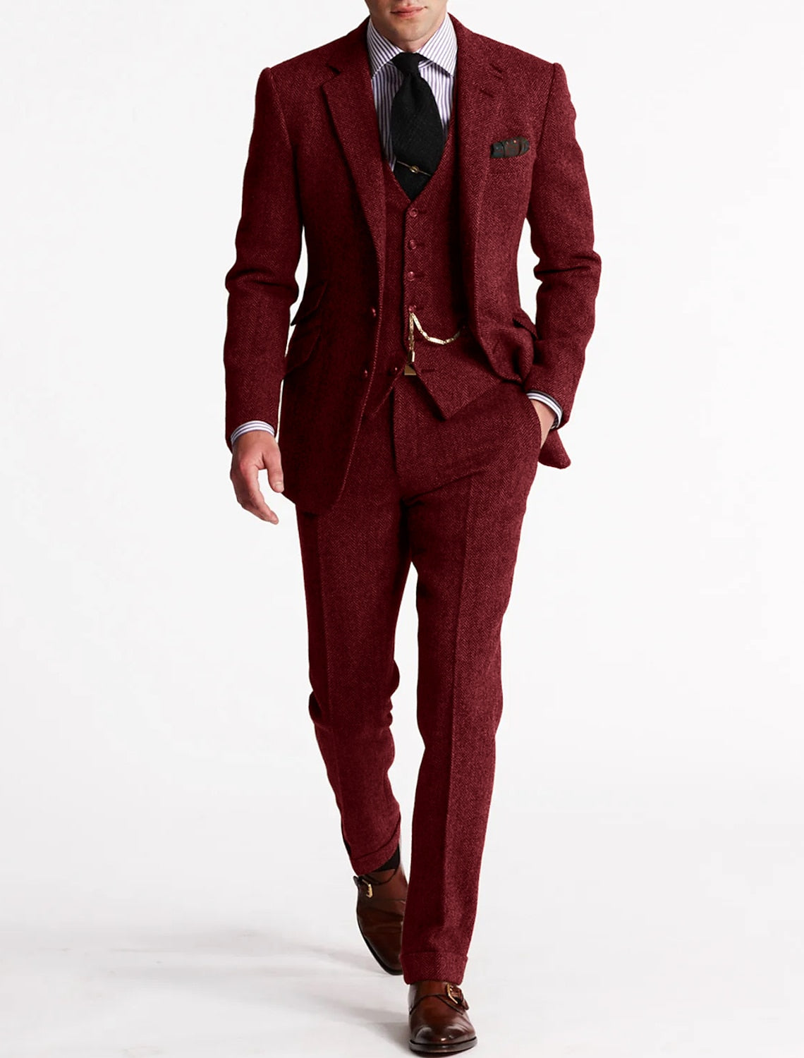 Men's Three-Piece Suit Set | Classic Formal-3
