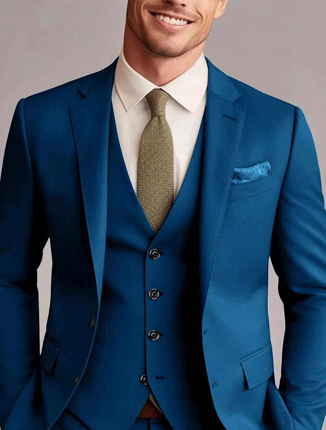 Men's Wedding Guest Suit | Formal Three Piece-4