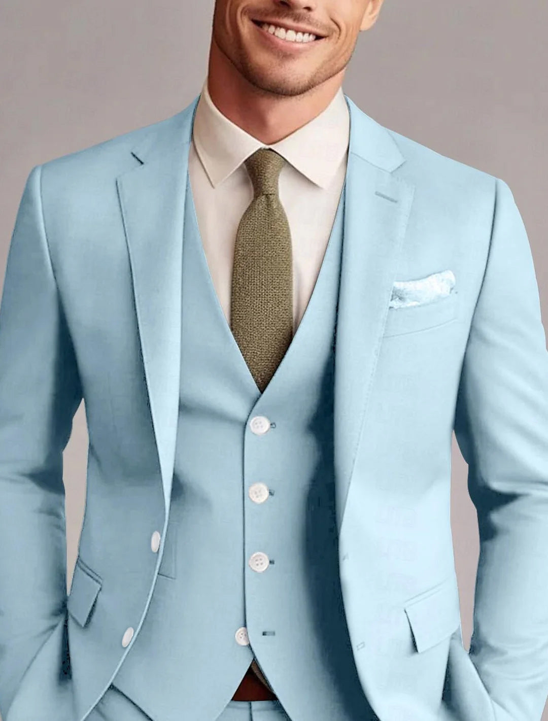 Men's Wedding Guest Suit | Formal Three Piece-5