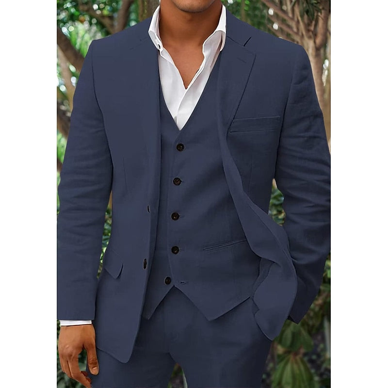 Men's Three-Piece Suit Set | Formal Wedding-6