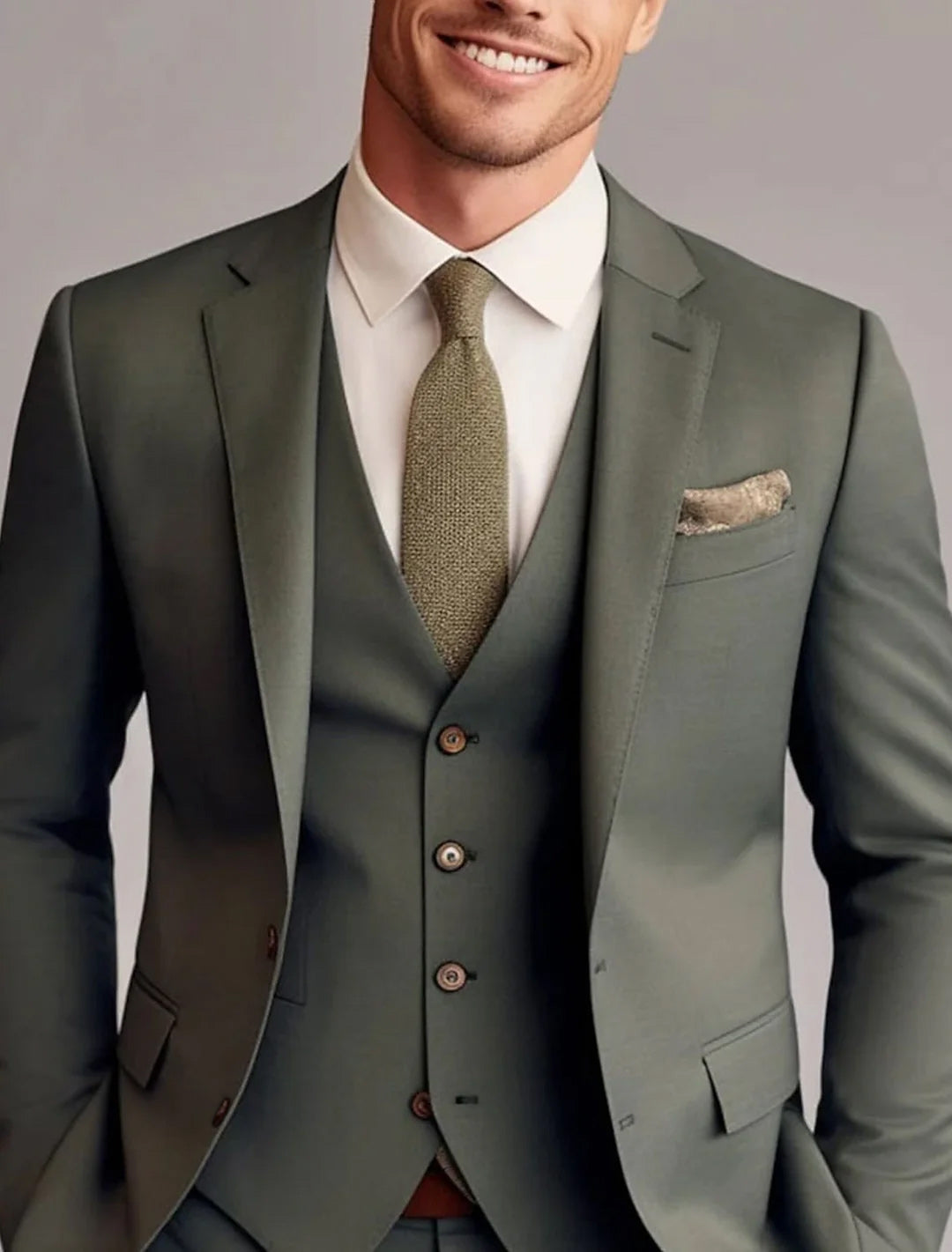 Men's Wedding Guest Suit | Formal Three Piece-3