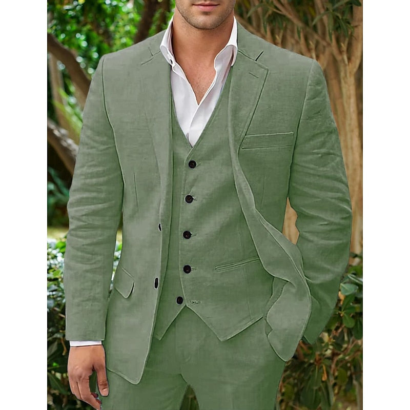 Men's Three-Piece Suit Set | Formal Wedding-7