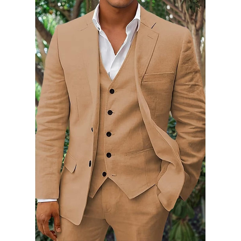 Men's Three-Piece Suit Set | Formal Wedding-4