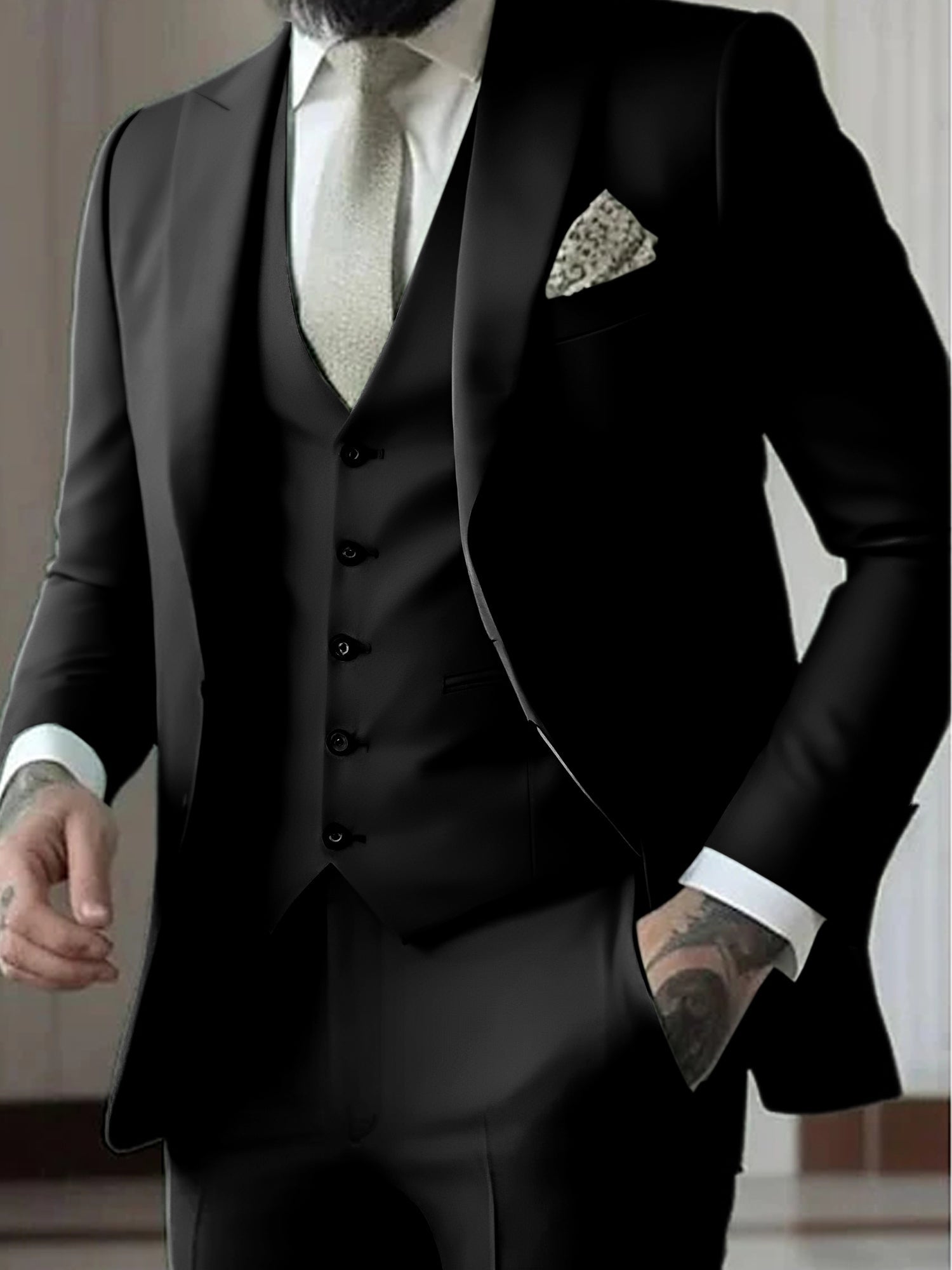 Men's Wedding Guest Suit | Tailored Fit 3-Piece-3