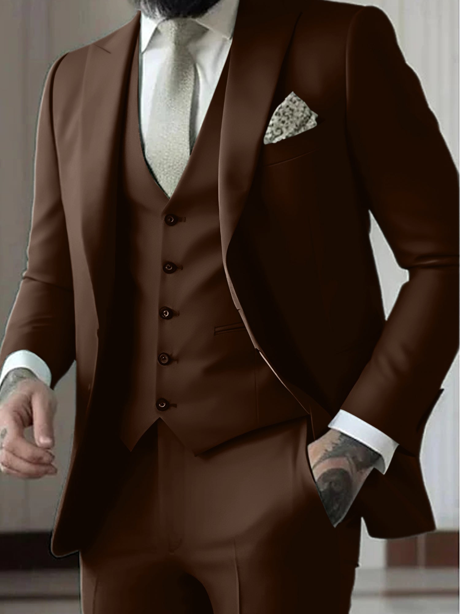 Men's Wedding Guest Suit | Tailored Fit 3-Piece-4