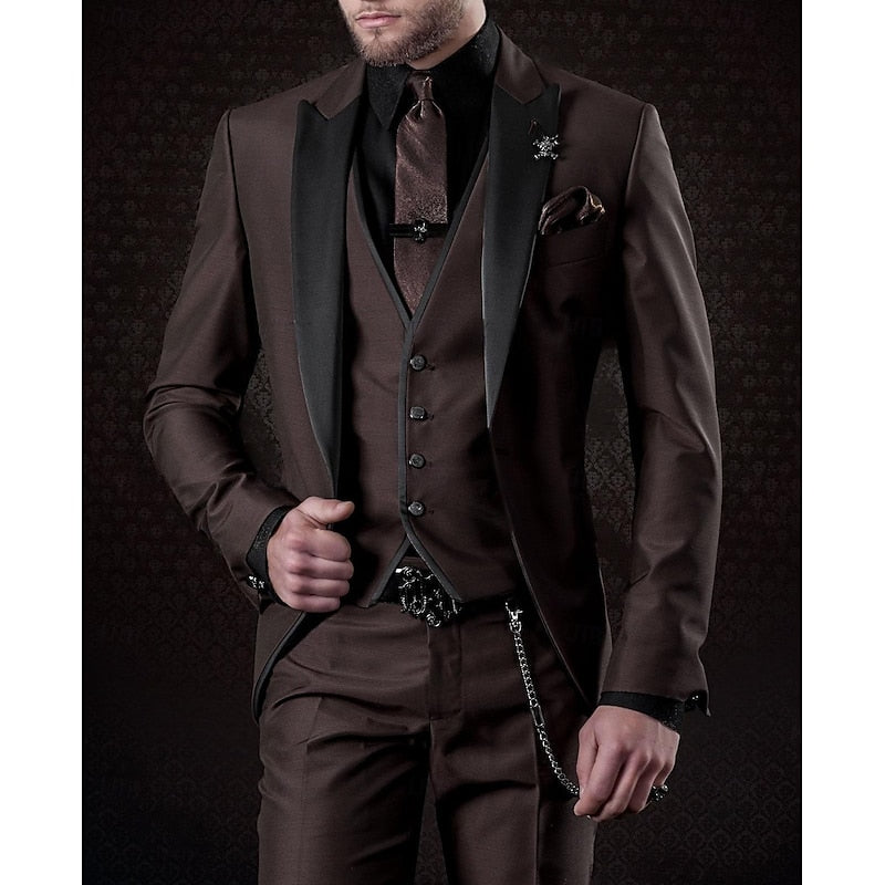 Men's Formal Three Piece Suit | Notched Lapel-3