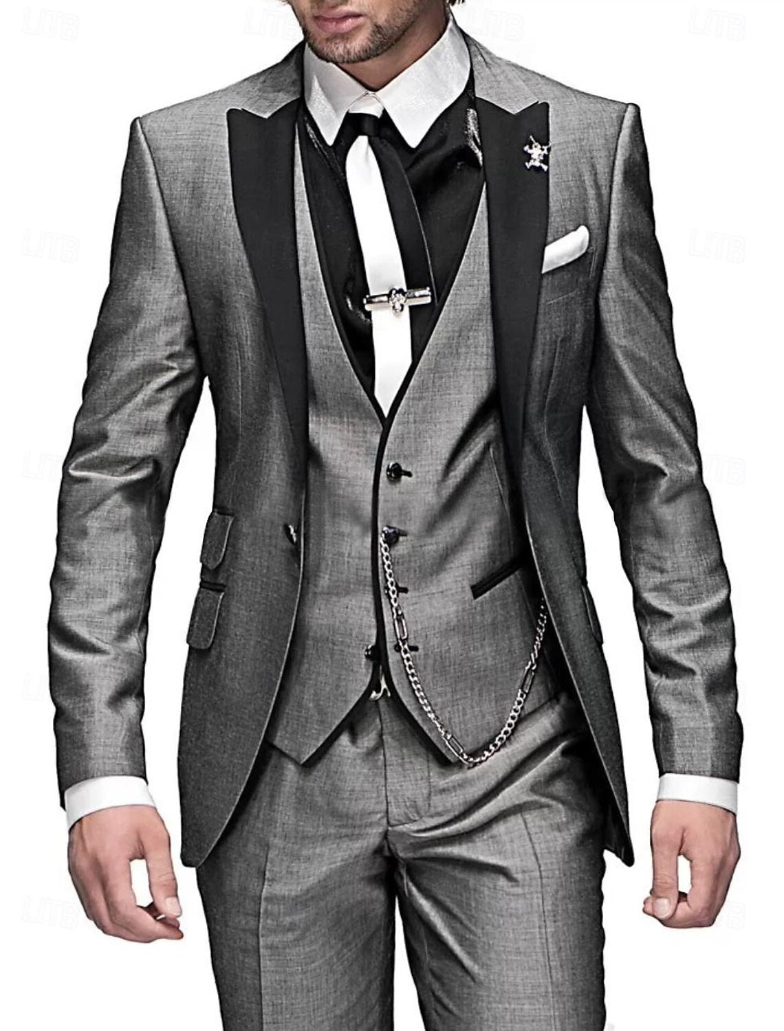 Men's Formal Three Piece Suit | Notched Lapel-6