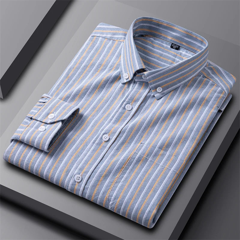Women's Striped Button-Up Shirt | Casual-8