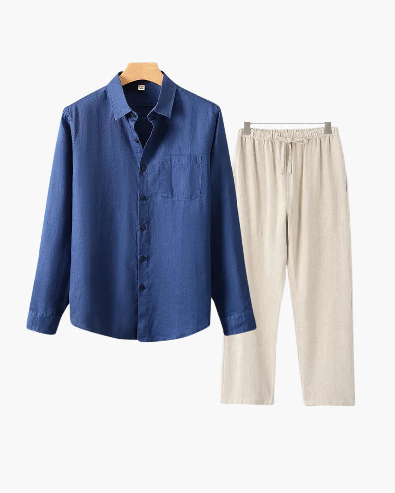 Men's Casual Button Shirt | Summer Wide Leg-11