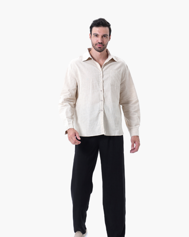 Men's Casual Button Shirt | Summer Wide Leg-6
