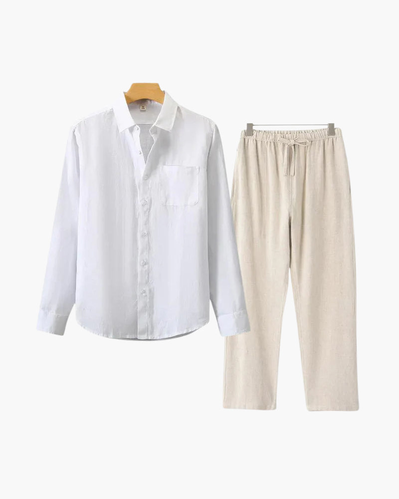 Men's Casual Button Shirt | Summer Wide Leg-14